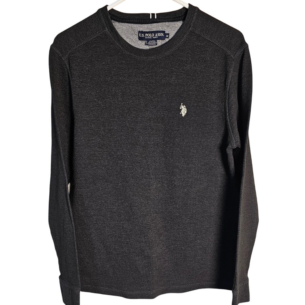 U.S. Polo Assn. Men's Black Long Sleeve Shirt Size Medium